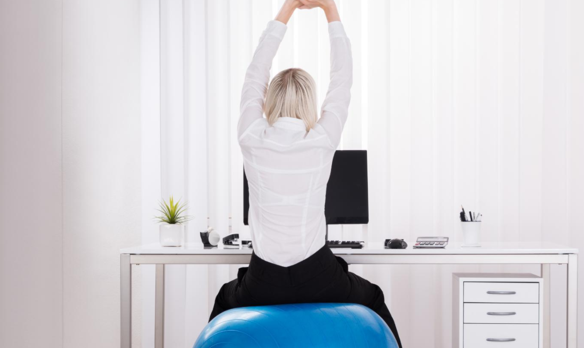 Sitting on a balance ball at work: Exercise or not?