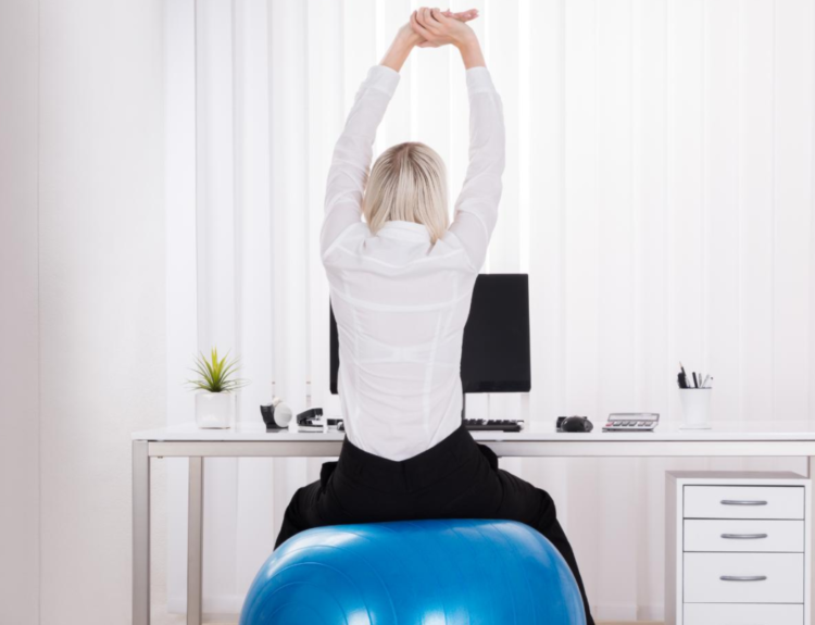 Sitting on a balance ball at work: Exercise or not?