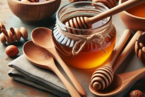 why do we use wooden spoon for honey