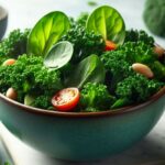 salads with kale and spinach