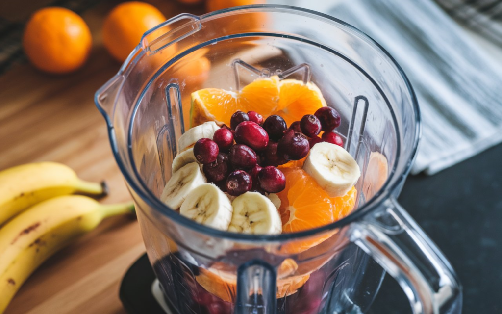 Ingredients for the Best Cranberry Orange Smoothie