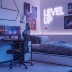 Futuristic Teen Boy Bedroom Ideas for Sleep and Gaming