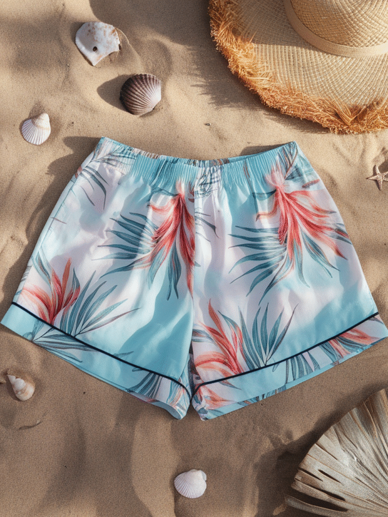 Beachy Relaxed Fit Pajama Shorts