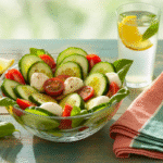 Easy Cucumber Caprese Salad