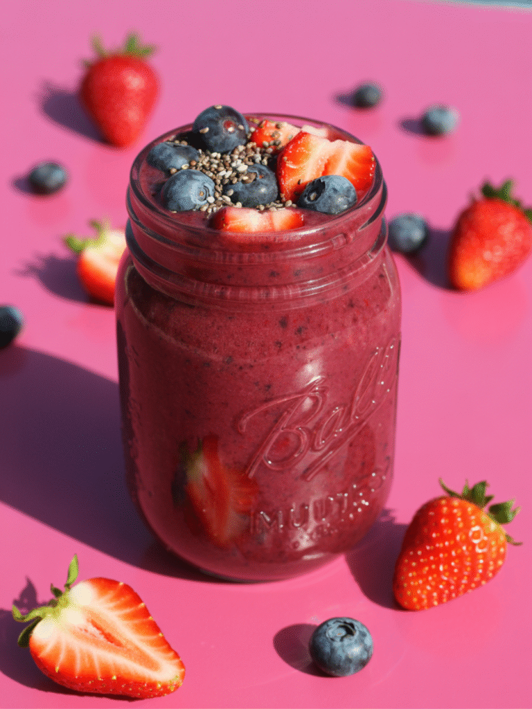 Summer Smoothie Recipes: Mixed Berry Vegan Smoothie