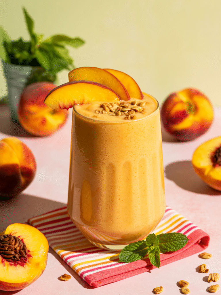 Summer Smoothie Recipes: Peach Yogurt Smoothie