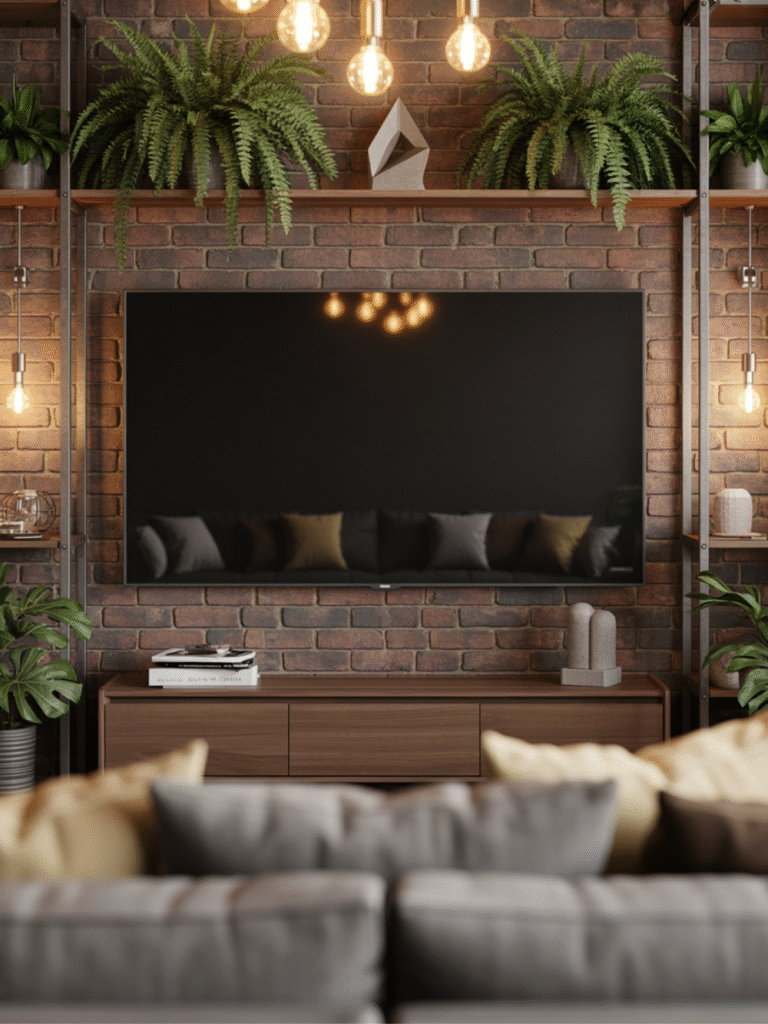 Home Decor Tips to Style Your Industrial TV Wall