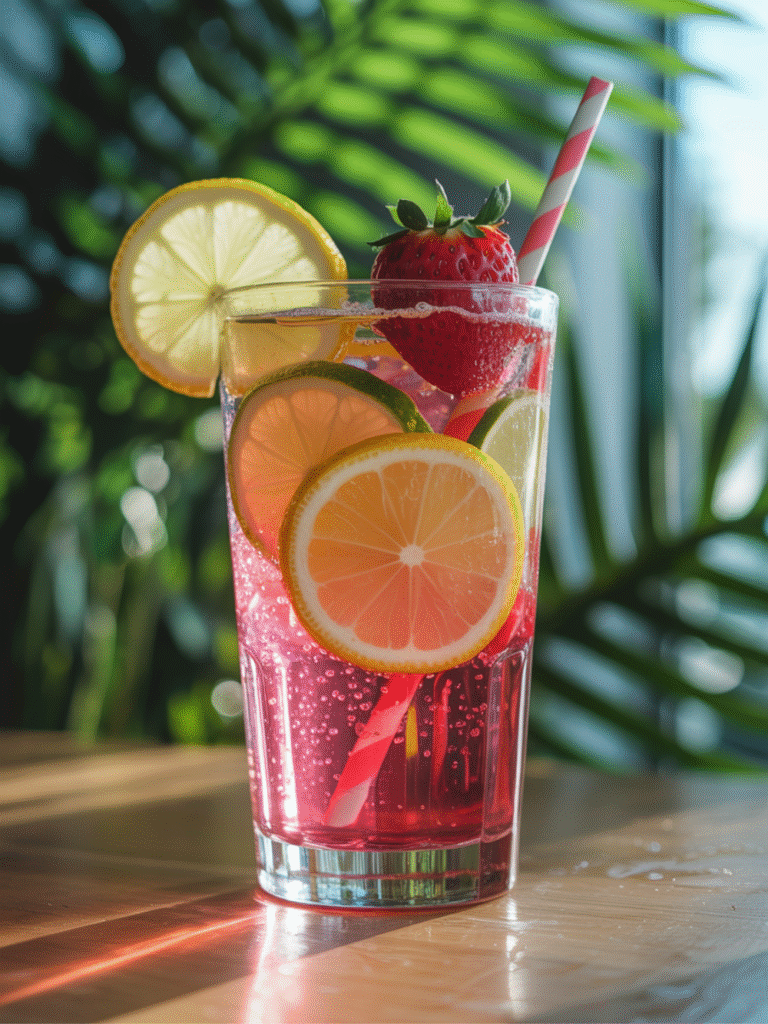 Pink Lemonade Punch Without Alcohol
