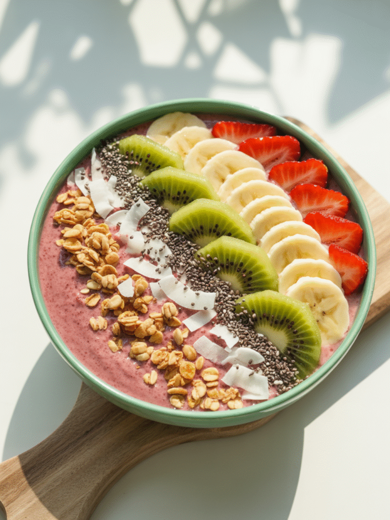 Strawberry Banana Smoothie Bowl