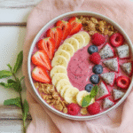 smoothie bowl recipe banana and strawberry