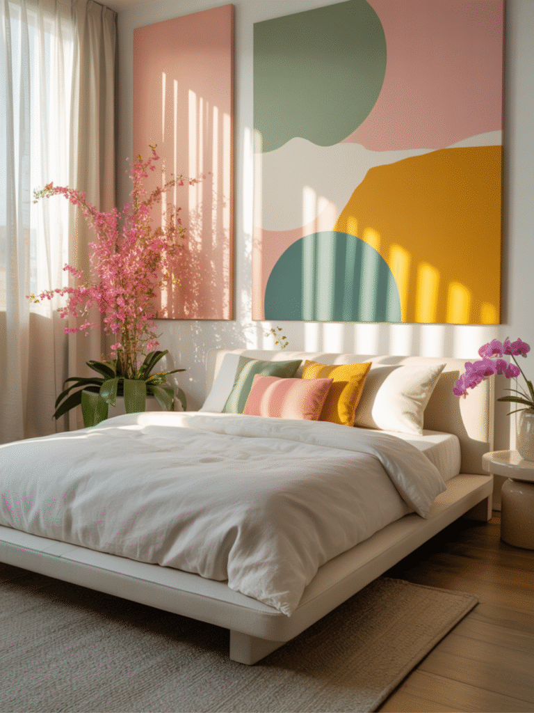 Colorful Minimalist Bedroom