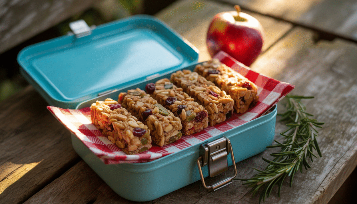 Healthy Homemade Trail Mix Granola Bars
