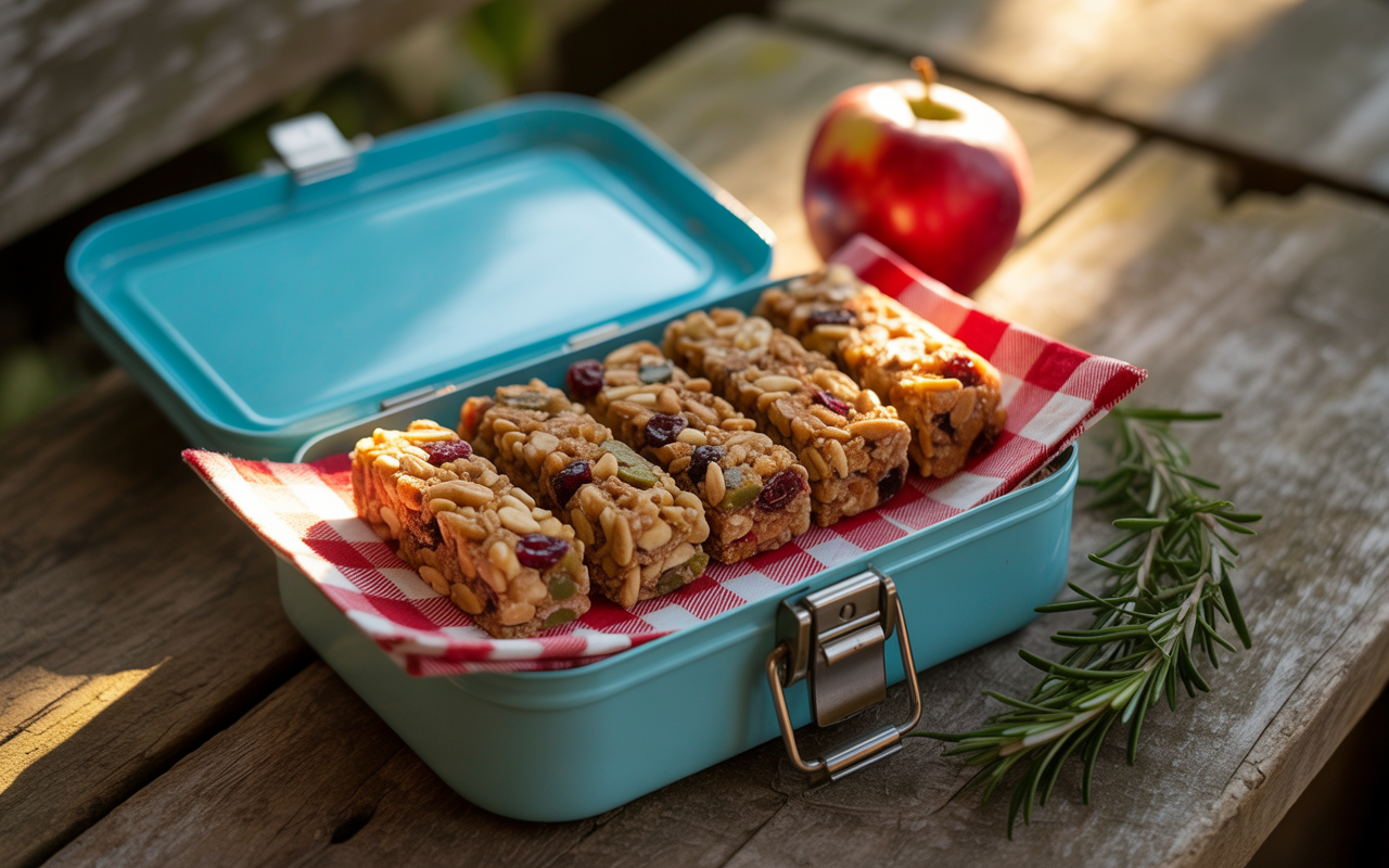 Healthy Homemade Trail Mix Granola Bars