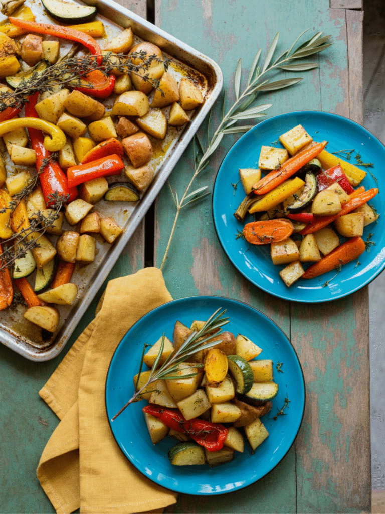Sheet Pan Roasted Veggies and Potatoes