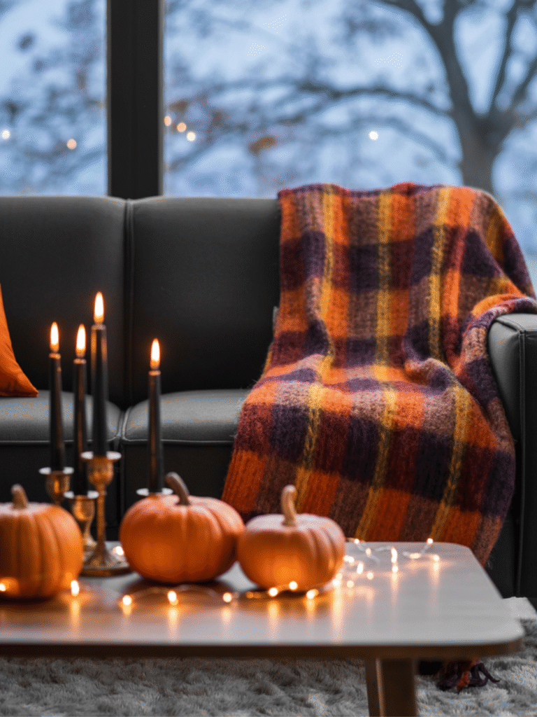 Cozy Living Room Halloween Decor Ideas for Fall Vibes