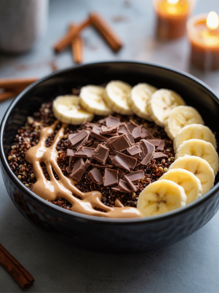 Chocolate Quinoa Breakfast Bowl