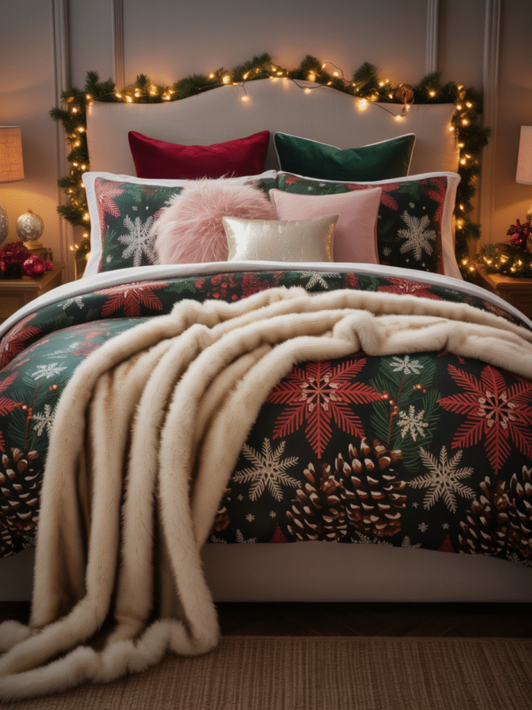 Christmas Bedding and Decor