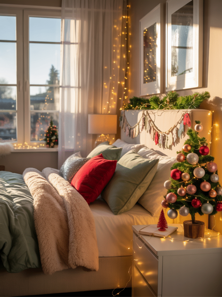 Cozy Christmas Bedroom