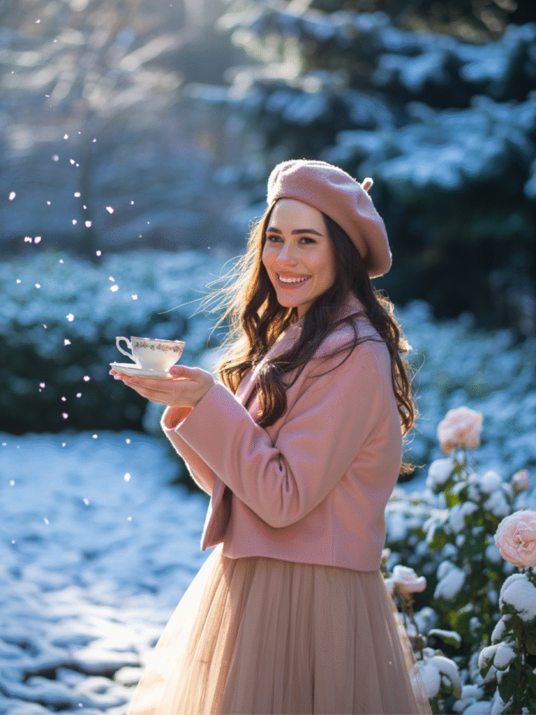 Feminine Winter Tea Party Outfit