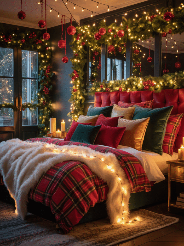 Festive Holiday Bedroom