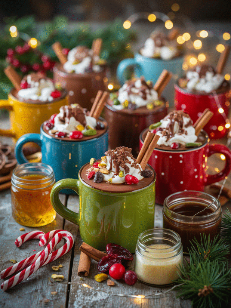 Healthy Christmas Hot Chocolate Bar