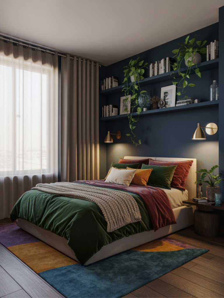Small Moody Bedroom