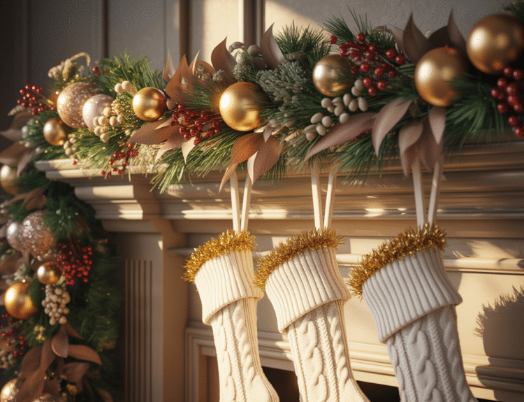 Christmas Fireplace Decor