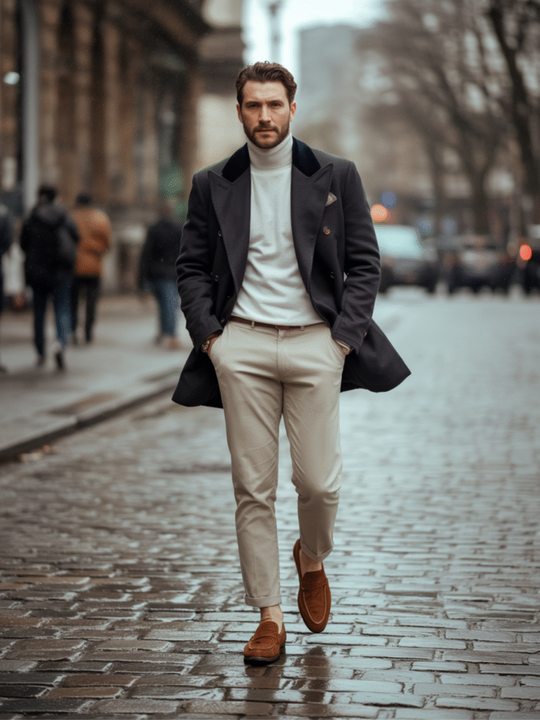 Smart Casual and Semi-Formal Old Money Outfits Men Winter
