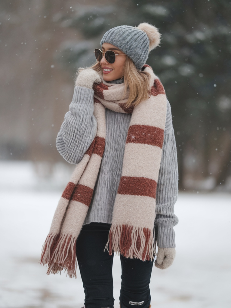 Cute and Warm Outfit Ideas for Snowy Days