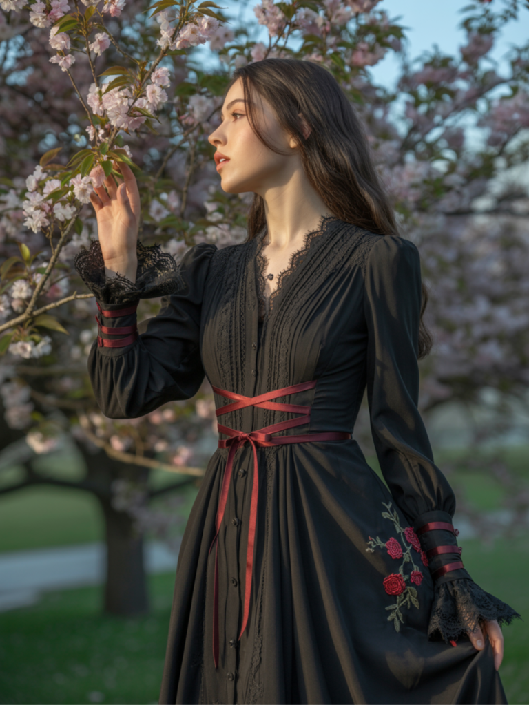 Romantic Gothic Spring Looks for Women