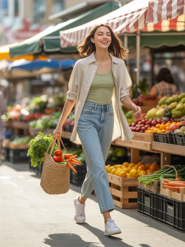 Farmers Market Outfit Ideas with Spring Street Style Flair