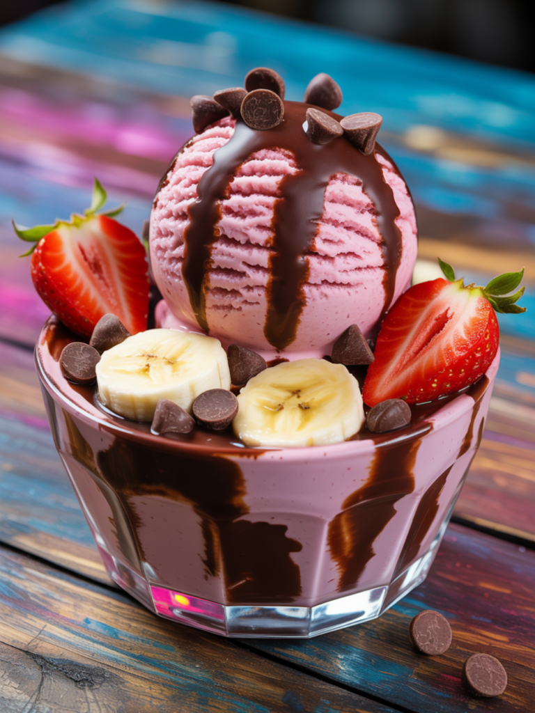 Strawberry Banana Almond Milk Ice Cream Flavor Variations