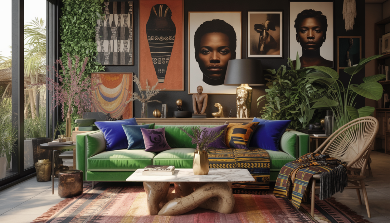 Afrohemian Living Room
