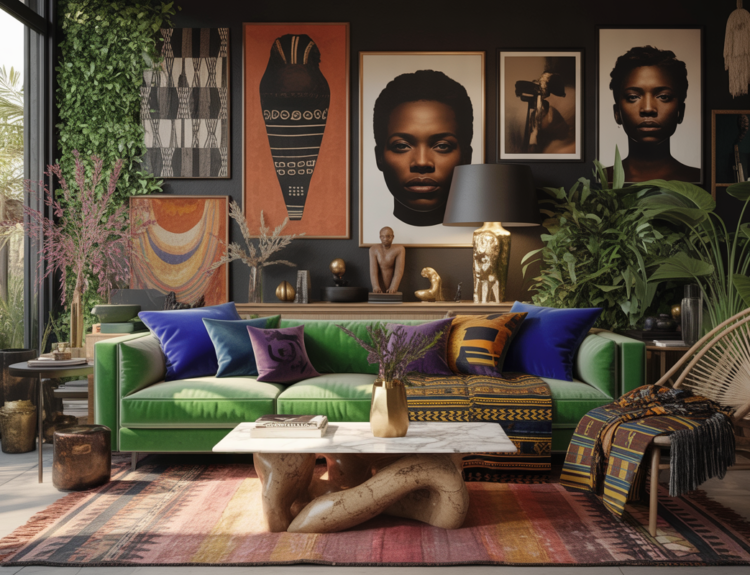 Afrohemian Living Room