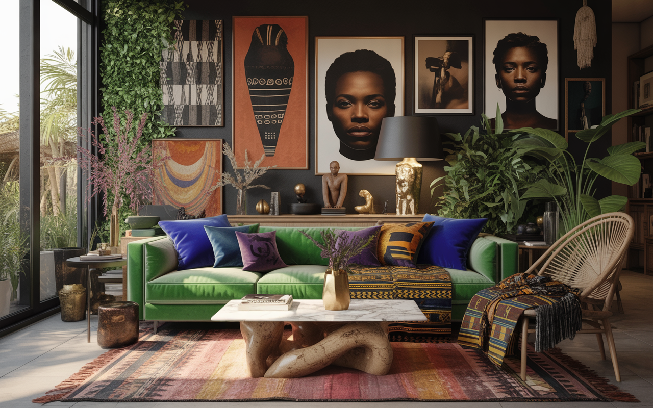 Afrohemian Living Room
