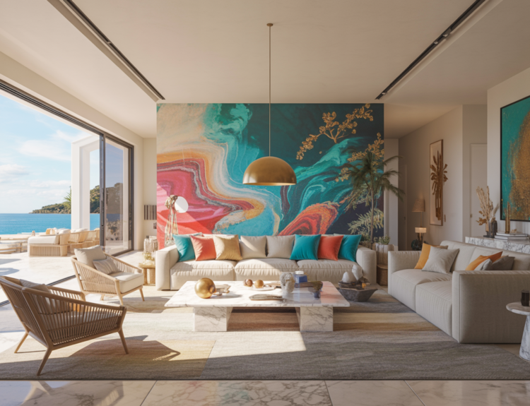 Contemporary Coastal Living Room