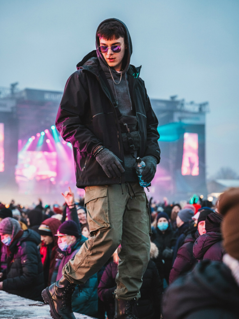 Winter EDM Festival Outfit Inspiration for Men